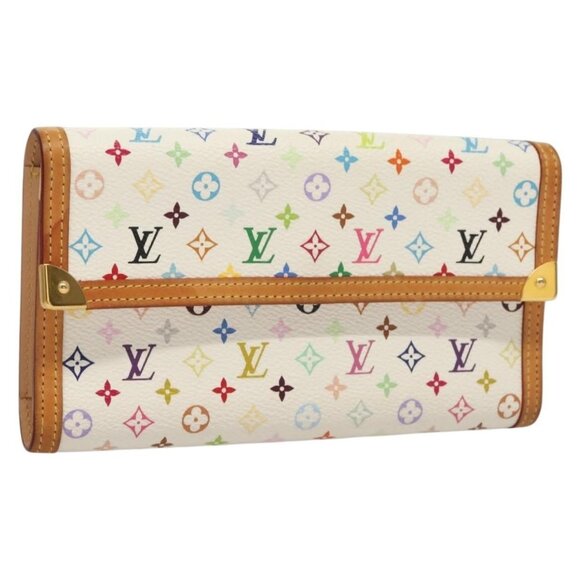 LOUIS VUITTON Multicolor Porte Tresor International Wallet M92659 Auth ki5860 - Picture 1 of 16
